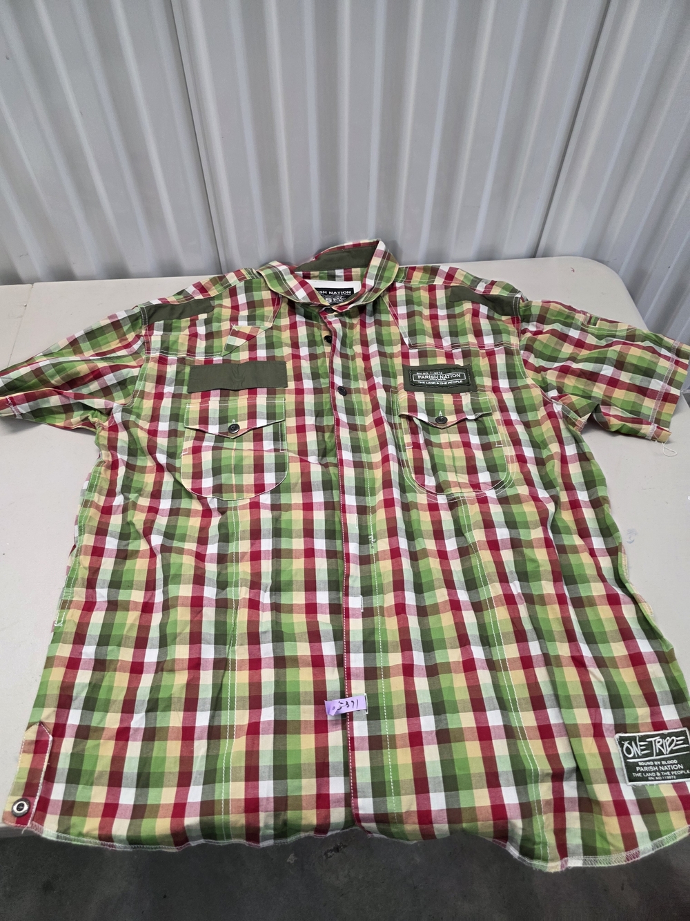 Parish Nation One Tribe M5-Y6 Button Down Shirt Men's Size 3XL